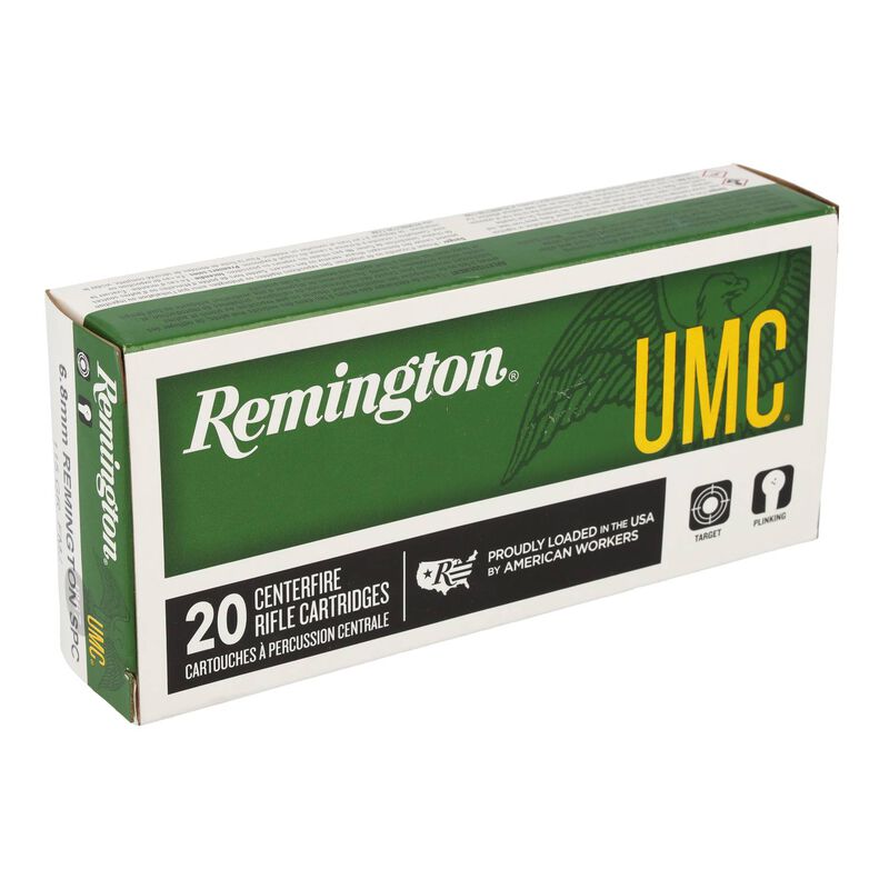 UMC Centerfire Rifle, 6.8 Rem SPC, 115 Grain, Full Metal Jacket, 2625 fps