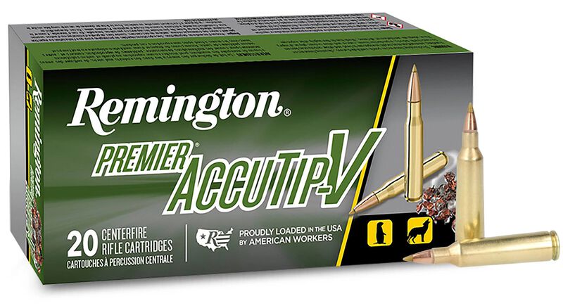 Premier AccuTip-V, 22-250 Rem, 50 Grain, AccuTip-V, 3800 fps