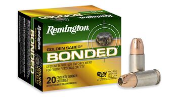 Golden Saber Bonded, 9mm Luger, 147 Grain, Bonded Brass Jacketed Hollow Point, 990 fps