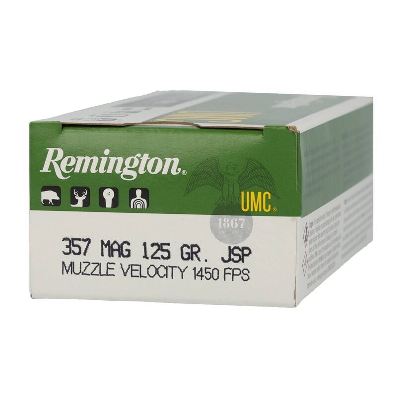 UMC Handgun, 357 Magnum, 125 Grain, Jacketed Soft Point, 1450 fps