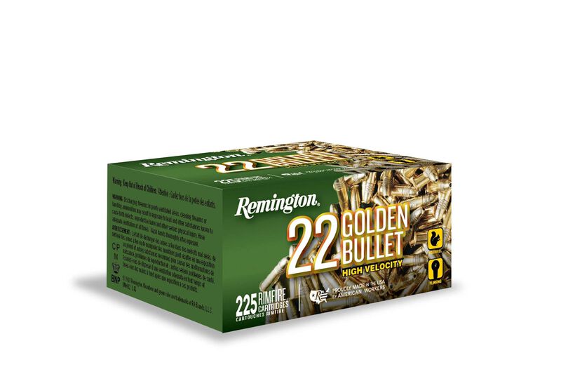 22 Golden Bullet, 22 LR, 36 Grain, Brass Plated Hollow Point, 1280 fps