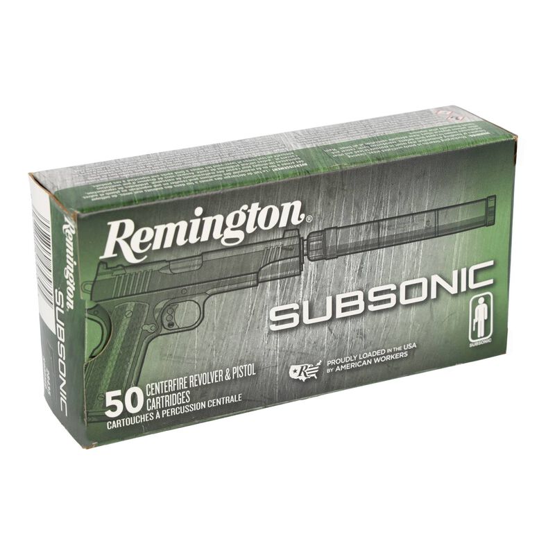 Subsonic Handgun, 9mm Luger, 147 Grain, Flat Nose Enclosed Base, 945 fps