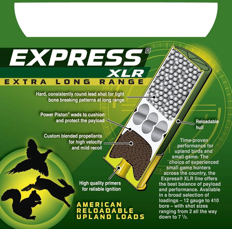 Express Extra Long Range, 16 Gauge, 6 Shot, 2-3/4 in, 1 1/8 oz, 1295 fps