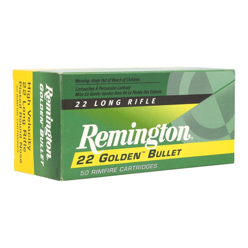 22 Golden Bullet, 22 LR, 40 Grain, Brass Plated Round Nose, 1280 fps
