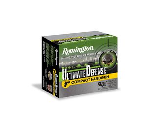 Ultimate Defense Compact Handgun, 45 Auto, 230 Grain, Brass Jacketed Hollow Point, 725 fps