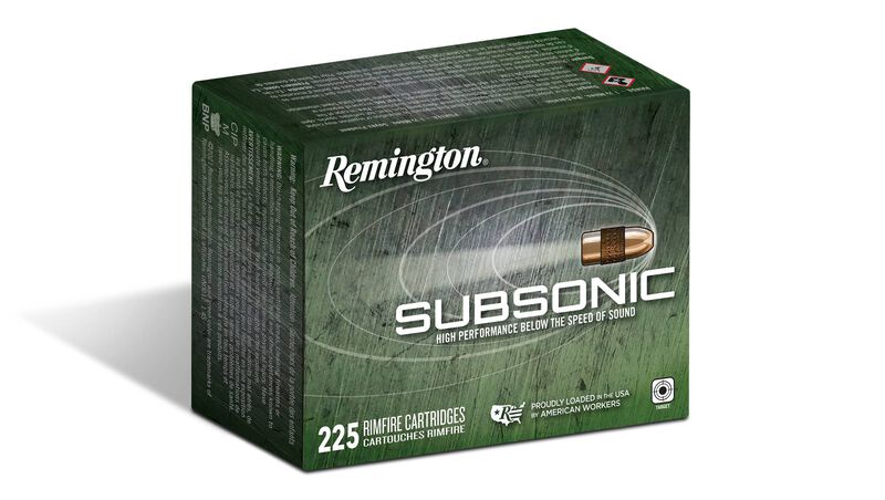 Subsonic Rimfire, 22 LR, 40 Grain, Copper Plated Hollow Point, 1050 fps