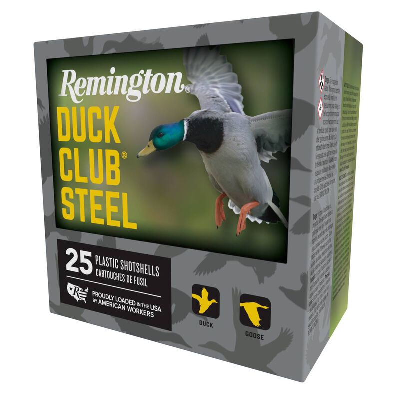 Duck Club Steel, 12 Gauge, 2 Shot, 3 in, 1 1/4 oz, 1400 fps