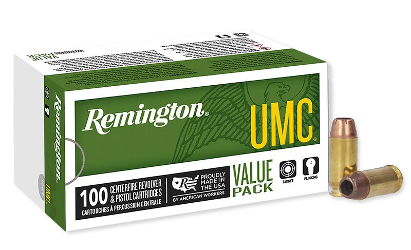 UMC Handgun, 40 S&amp;W, 180 Grain, Jacketed Hollow Point, 1015 fps