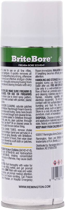 Brite Bore Aerosol, 6 oz, Aerosol, All Firearm Types
