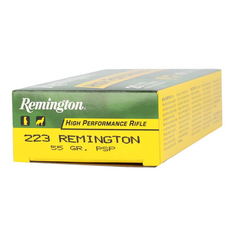 High Performance Rifle, 223 Rem, 55 Grain, Pointed Soft Point, 3240 fps