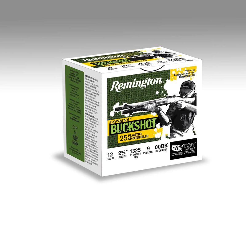 Express Buckshot, 12 Gauge, 00 Buck Shot, 2-3/4 in, 1325 fps