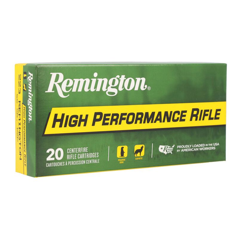 High Performance Rifle, 223 Rem, 55 Grain, Pointed Soft Point, 3240 fps