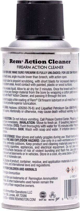Rem Action Cleaner, 4 oz, Aerosol