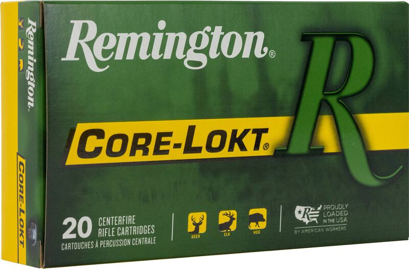 Core-Lokt, 30-06 Springfield, 150 Grain, Pointed Soft Point Core Lokt, 2910 fps