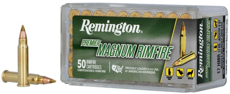 Premier Magnum Rimfire, 17 HMR, 17 Grain, AccuTip-V, 2550 fps
