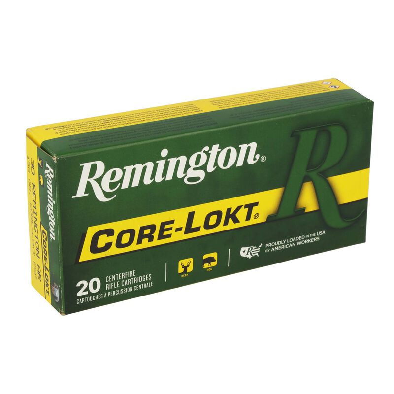 Core-Lokt, 30 Rem AR, 150 Grain, Pointed Soft Point Core Lokt, 2575 fps