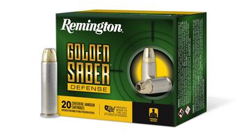Golden Saber Defense, 357 Magnum, 125 Grain, Brass Jacketed Hollow Point, 1220 fps