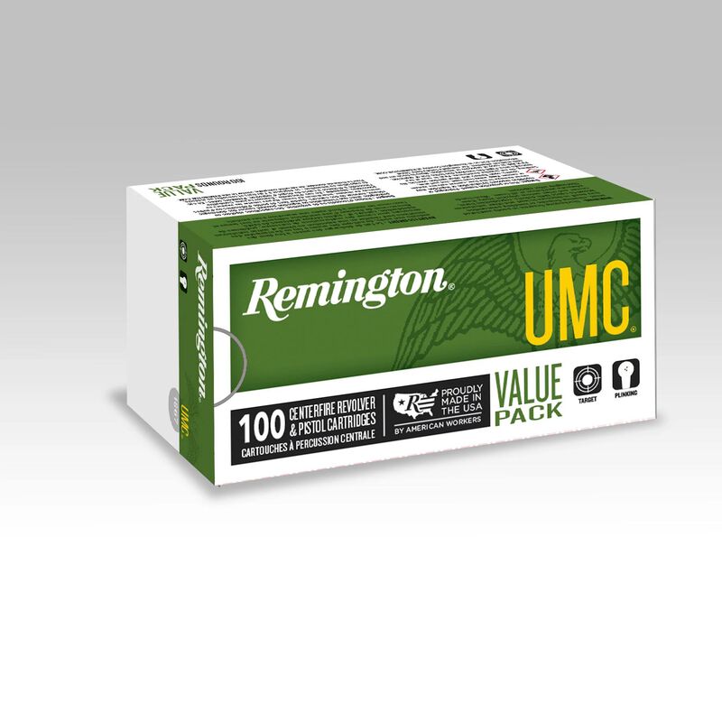 UMC Handgun, 38 Special +P, 125 Grain, Semi-Jacketed Hollow Point, 945 fps