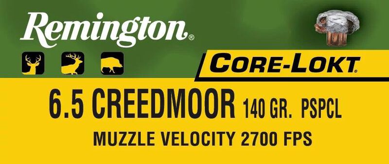 Core-Lokt, 6.5 Creedmoor, 140 Grain, Pointed Soft Point Core Lokt, 2700 fps