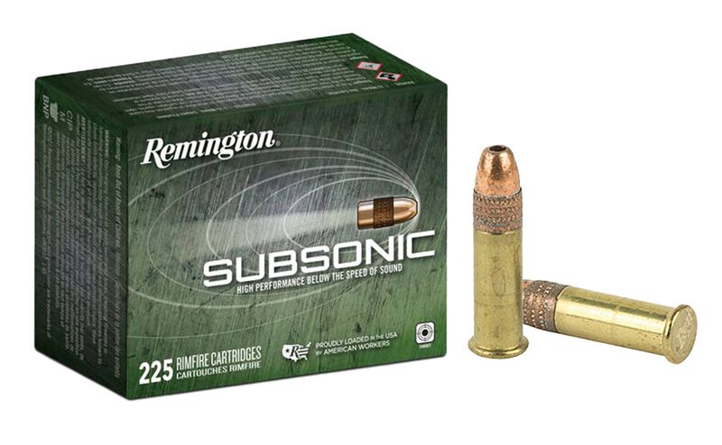 Subsonic Rimfire, 22 LR, 40 Grain, Copper Plated Hollow Point, 1050 fps