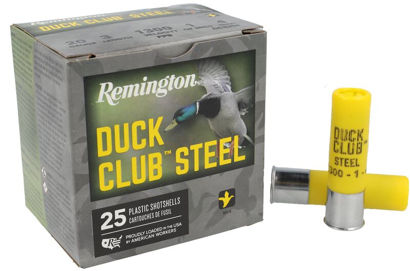 Duck Club Steel, 20 Gauge, 4 Shot, 3 in, 1 oz, 1300 fps