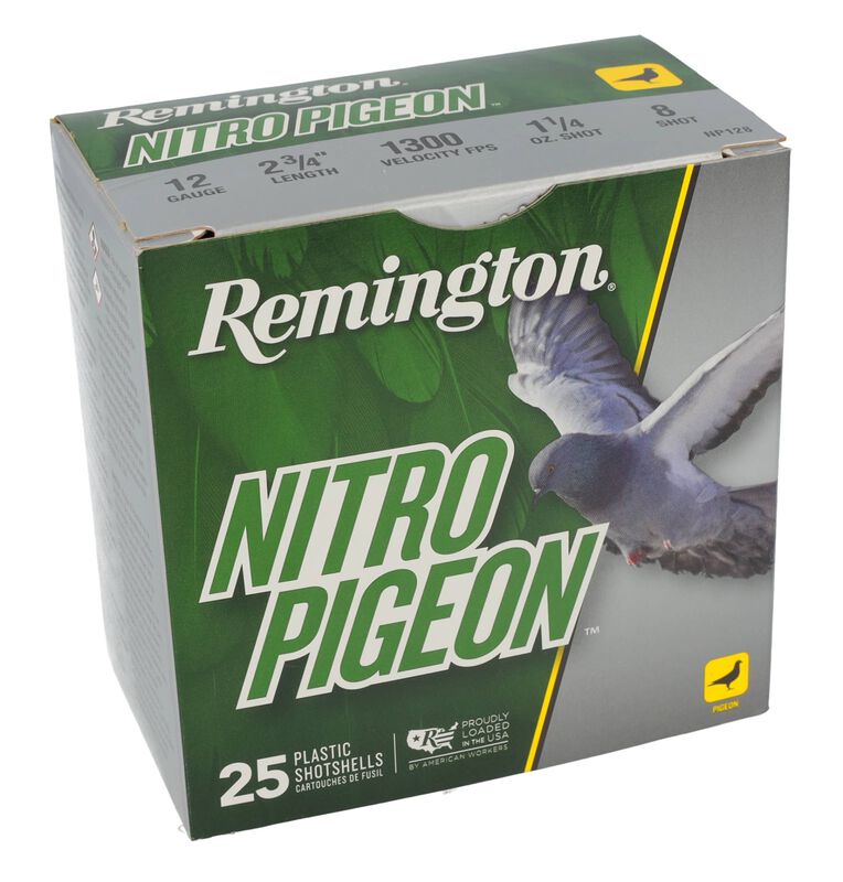 Nitro Pigeon, 12 Gauge, 8 Shot, 2-3/4 in, 1 1/4 oz, 1300 fps