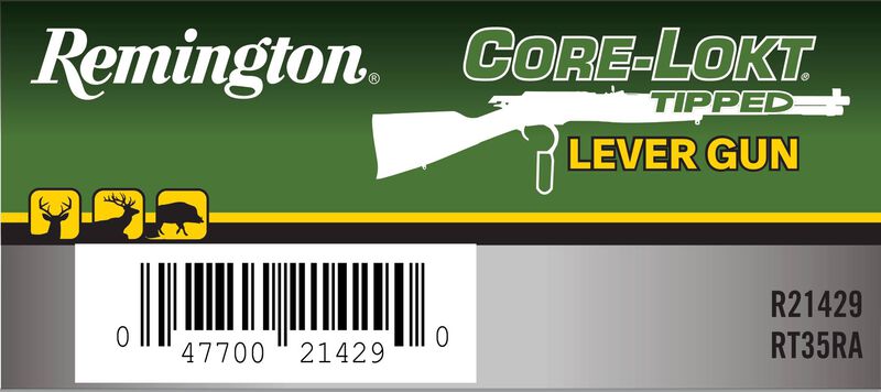 Core-Lokt Tipped Lever Gun, 35 Rem, 200 Grain, Core-Lokt Tipped, 2100 fps