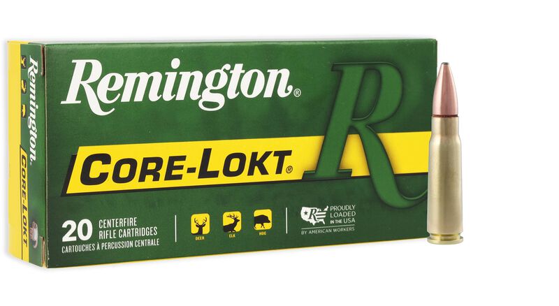 Core-Lokt, 7.62x39, 125 Grain, Pointed Soft Point Core Lokt, 2365 fps