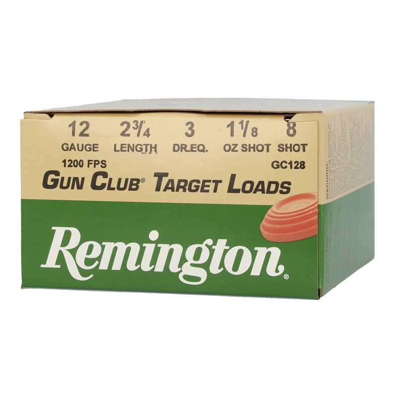 Gun Club, 12 Gauge, 8 Shot, 2-3/4 in, 1 1/8 oz, 1200 fps