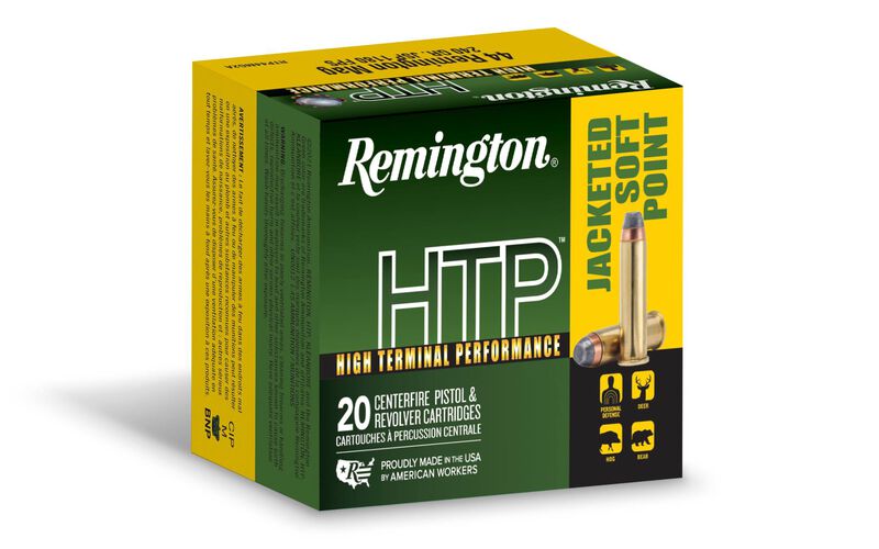 High Terminal Performance, 44 Rem Magnum, 240 Grain, Jacketed Soft Point, 1180 fps