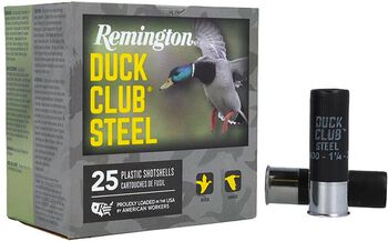 Duck Club Steel, 12 Gauge, 2 Shot, 3 in, 1 1/4 oz, 1400 fps
