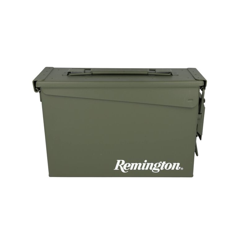 Remington Ammo Can - Metal, Green, 11 inch L x 7.5 inch H x 4 inch W