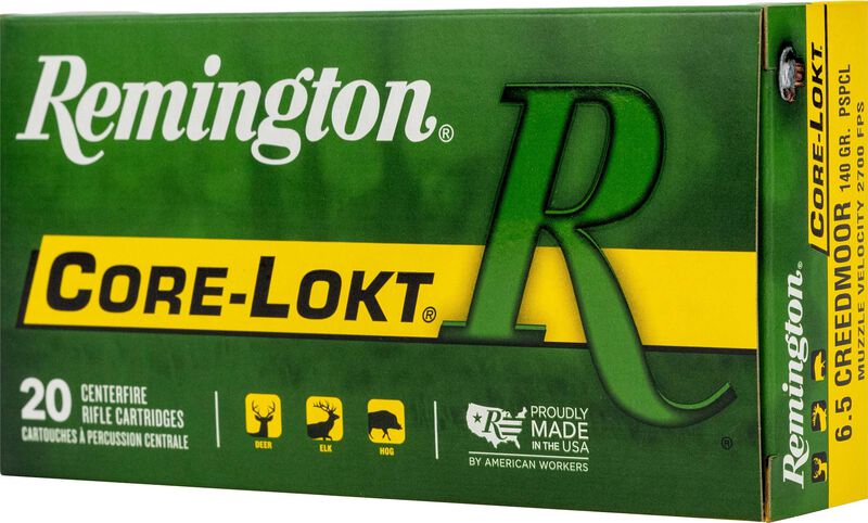Core-Lokt, 6.5 Creedmoor, 140 Grain, Pointed Soft Point Core Lokt, 2700 fps
