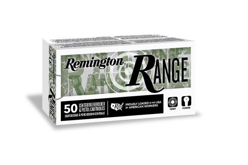 Remington Range, 9mm Luger, 124 Grain, Full Metal Jacket, 1110 fps