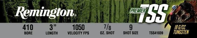 Premier TSS, 410 Bore, 9 Shot, 3 in, 13/16 oz, 1100 fps