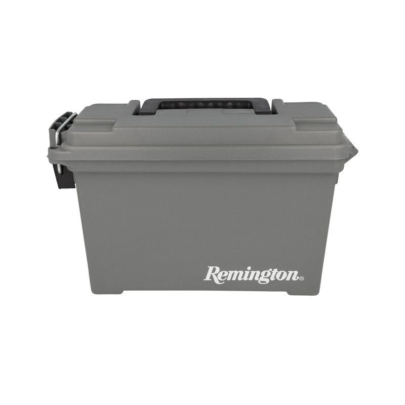 Remington Ammo Can, Gray, Plastic, 11 inch L x 7.5 inch H x 4 inch W