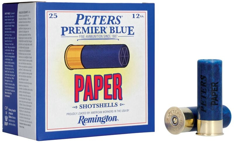 Peters Paper, 12 Gauge, 8 Shot, 2-3/4 in, 1 1/8 oz, 1200 fps