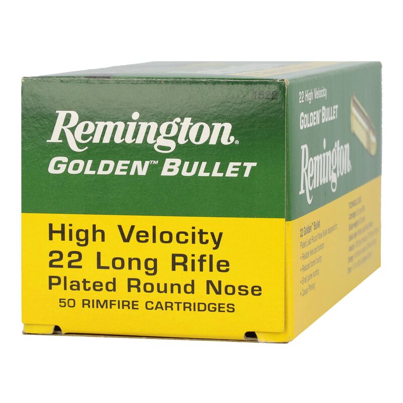 22 Golden Bullet, 22 LR, 40 Grain, Brass Plated Round Nose, 1280 fps