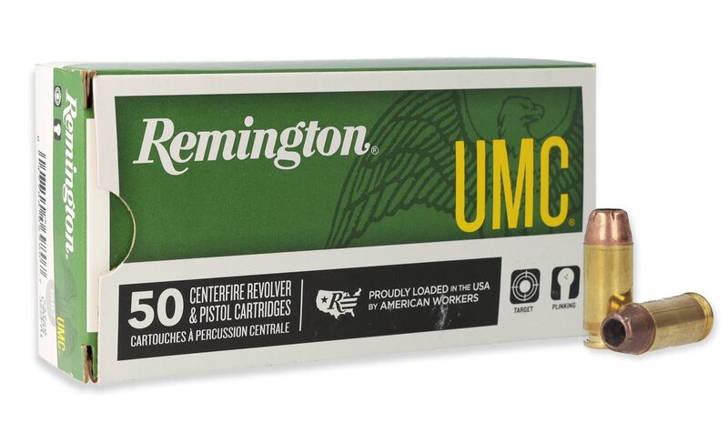 UMC Handgun, 40 S&amp;W, 180 Grain, Jacketed Hollow Point, 1015 fps