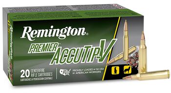 Premier AccuTip-V, 22-250 Rem, 50 Grain, AccuTip-V, 3800 fps