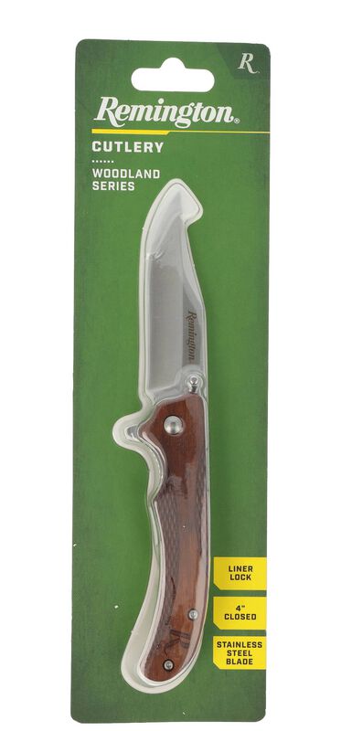 Remington Woodland Liner Lock, 4 inch closed length