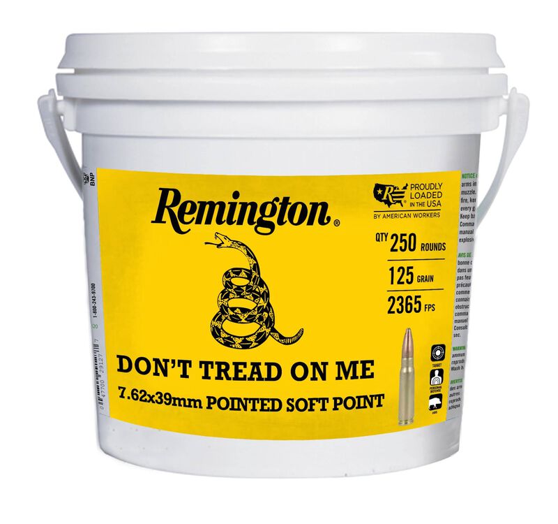 Don't Tread on Me Rifle, 7.62x39, 125 Grain, Pointed Soft Point, 2365 fps