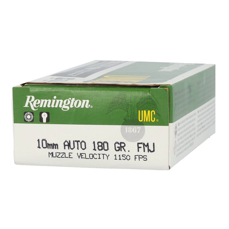 UMC Handgun, 10mm Auto, 180 Grain, Full Metal Jacket, 1150 fps