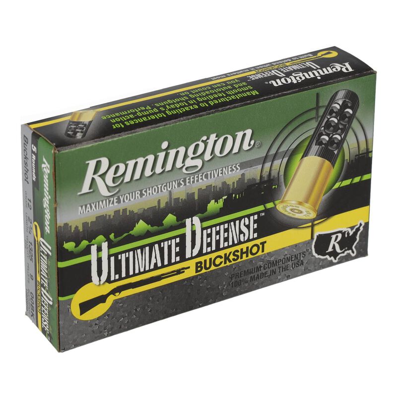Ultimate Defense Shotshell, 12 Gauge, 00 Buck Shot, 2-3/4 in, 1325 fps