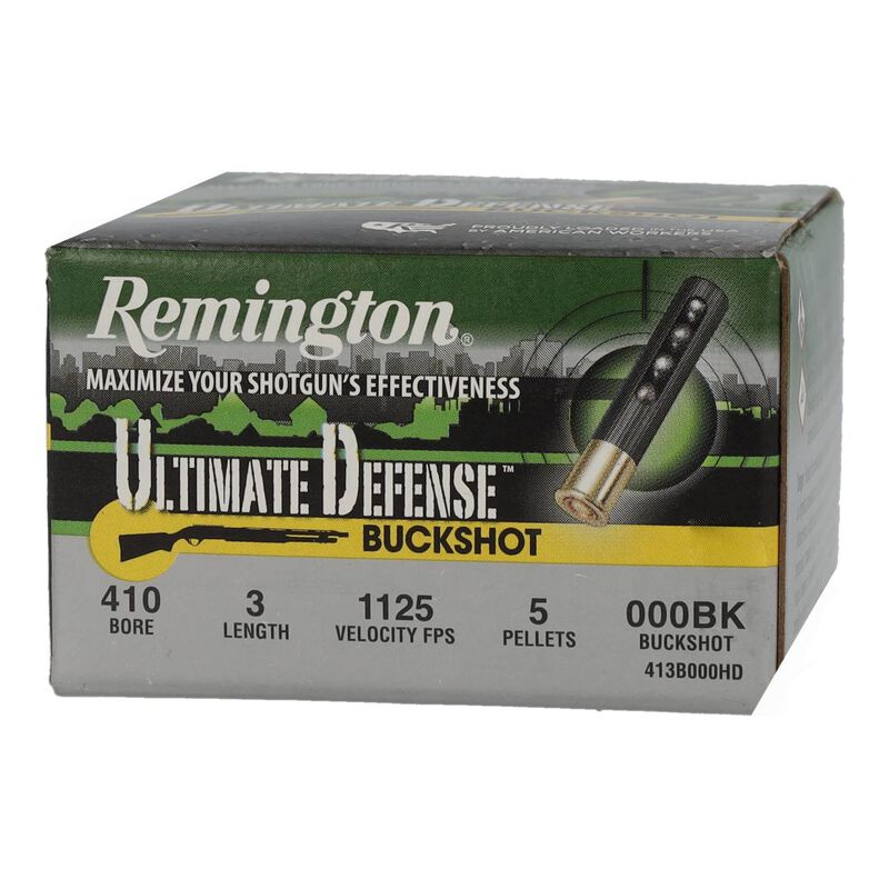 Ultimate Defense Shotshell, 410 Bore, 000 Buck Shot, 3 in, 1125 fps