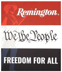 Remington We the People Metallic Sign
