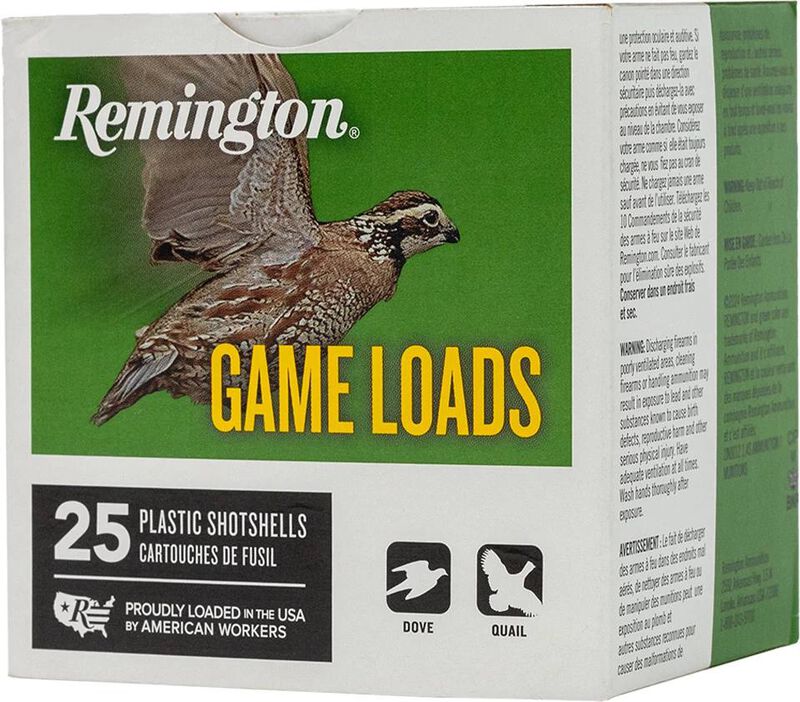 Game Load, 20 Gauge, 8 Shot, 2-3/4 in, 7/8 oz, 1225 fps