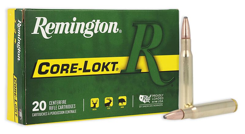 Core-Lokt, 30-06 Springfield, 125 Grain, Pointed Soft Point Core Lokt, 3140 fps