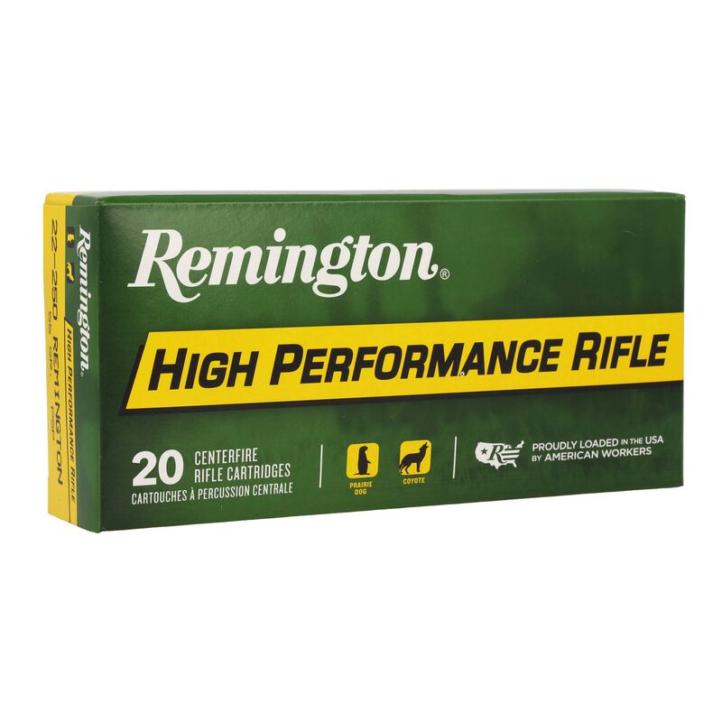High Performance Rifle, 22-250 Rem, 55 Grain, Pointed Soft Point, 3680 fps