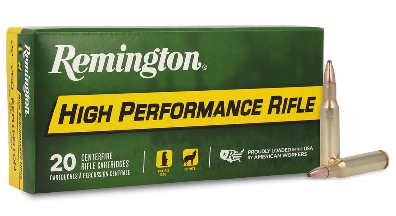 High Performance Rifle, 222 Rem, 50 Grain, Pointed Soft Point, 3140 fps